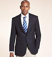 Luxury Sartorial British Pure New Wool 2 Button Blazer
