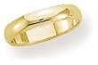 10k Yellow Gold 4mm Traditional Men's Wedding Band