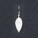 Sterling Silver Diamond Cut Leaf Wire Earrings - Pair