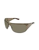 Gucci - Gucci Crest Rectangular Metal Sunglasses shiny brown/brown