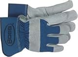 Boss #1JL4095UL 12PR Large Blue Leather Glove