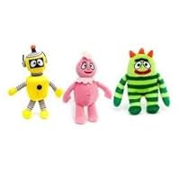 Yo Gabba Gabba 5 Brobee, Foofa, and Plex Plush Set