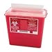 Biohazard Infectious Container for Sharp Objects, 4 Qt, Red - 1 EA - UMISCSM019814