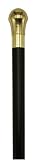 Walking stick cane - Bulb Shape black shaft. This walking cane is a unisex walking aid. This wooden cane has a solid brass handle. This custom cane has a weight capacity of 250 pounds