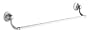 KOHLER K-11411-P-CP Bancroft 24-Inch Towel Bar in Polished Chrome with White Bar, Polished Chrome