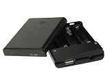 BATTERY HOLDER FOR 4 x AA-CELL (WITH USB CONNECTOR