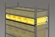 Storelogic 1UGL2 Bin Rack Additional Level, W 6, D 15, H 3