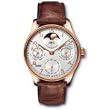 Iwc Portuguese Perpetual Calendar 18kt Rose Gold Brown Mens Watch Iw502213 by IWC