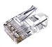 RJ45 Stranded Connector 25 Pk Gray.