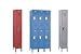 Penco Locker Double Tier 12x12x36 6 Door Assembled Gray