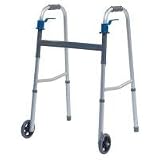 Lumex Folding Paddle Walker with 5 Wheels, Junior