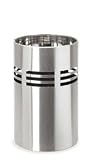 Bathroom Bin (Stainless Steel) (12.6H x 8D)