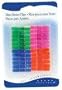 Mini Clothespin Memo Clips set of 24 (assorted) (.25"H x 1.25"W x .25"D)