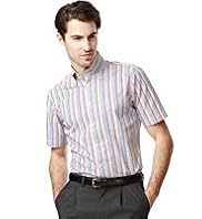 Collezione Pure Cotton Short Sleeve Striped Shirt