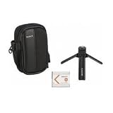 Sony ACC-CTBN Cyber-shot Starter-Kit (Akku, Kameratasche, aufklappbarem Stativ)