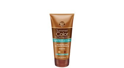 Banana Boat Summer Color Self Tanning Lotion -Light Medium-6 oz (Pack of 4)