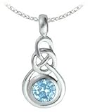 Kit Heath Large Celtic Blue Topaz Necklace
