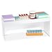 TrippNT 50115 PVC Step Shelf, 12" Width x 10" Height x 4" Depth, White