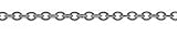 Platinum 0.9mm Cable Chain Necklace - 18 Inch