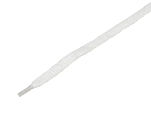 Produkt-Bild: 1 Paar Bergal Schn&uuml;rsenkel weiss - flach - 7,0 mm breit