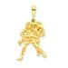 14k Wrestling Charm - Measures 37.4x20mm