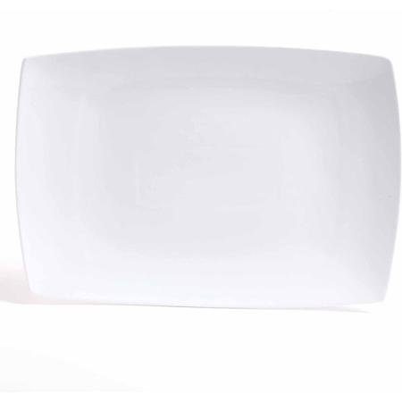Gibson Studio Bistro Dining 18" x 12.4" Serving Platter, White
