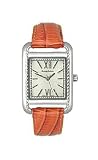 Tommy Bahama Gold Coast Orange Leather Silver-Tone Dial Women's Watch #TB2103
