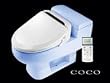Coco Bidet 6035R Elongated Electronic Toilet Seat Remote Control Heated Seat Air Dry & Deodorizer