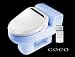 Coco Bidet 6035R Elongated Electronic Toilet Seat Remote Control Heated Seat Air Dry & Deodorizer