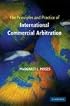 The Principles and Practice of International Commercial Arbitration