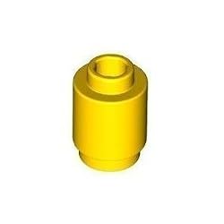 Lego Building Accessories 1 x 1 Yellow Round Brick, Bulk - 100 Pieces per Package