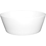 Porcelain Whiteware Crockery Set - Sloping Edge Cereal / Soup Bowl 9cm 3 1/2 (Box 12)