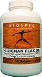 HI-LIGNAN FLAX OIL:Organic, High Lignan Flaxseed Oil - Organic and Cold Pressed; Hexane Free! 200 Softgels