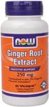 Now Foods Ginger 5% Standard Extract, 250mg, Veg-capsules, 90-Count