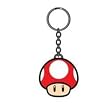 Bioworld Nintendo Super Mario Bros. Red Mushroom Rubber Key Chain