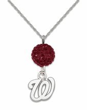 Washington Nationals Ovation Crystal Necklace