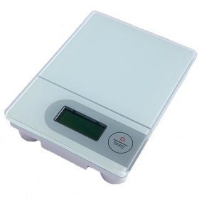 EatSmart Precision Touch - Professional Glass Top Digital Kitchen Scale w/ 11 lb. Capacity