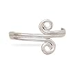 Double Swirl Polished Toe Ring