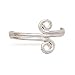 Double Swirl Polished Toe Ring