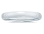 4 mm Plain Domed Comfort-Fit Women's Wedding Band in 14k White Gold