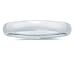 4 mm Plain Domed Comfort-Fit Men's Wedding Band in 14k White Gold