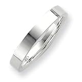 Sterling Silver 4mm Comfort Fit Flat Band