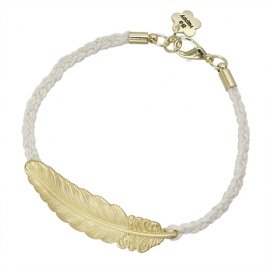 White Braided Feather
