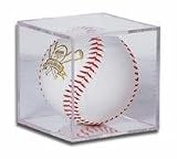 BallQube Softball Holder Display - Sports Memoriablia Display Case - Sportscards Collecting Supplies