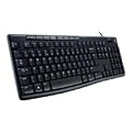 Logitech K200 Tastatur USB schnurgebunden schwarz (deutsches Tastaturlayout, QWERTZ)