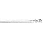 Sterling Silver 10 Inch X 4.0 mm Herringbone Anklet - JewelryWeb