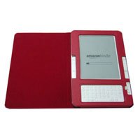 TrendyDigital MaxGuard Plus Amazon Kindle Cover, Fits 2nd Generation Kindle, with Embedded Corner Closure, Red