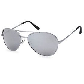 Click here to buy Aviator Sunglasses (Single Silver) by Finaday.
