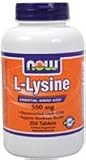 NOW Foods LLysine 250 Tabs 500 mg ( Vegetarian LLysine ) FAST SHIPPING