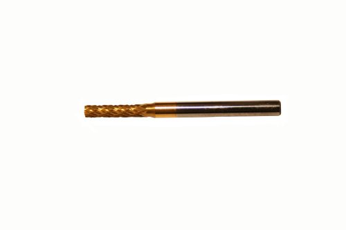 Champion SA42 Titanium Nitrite Coated Burs Solid Carbide Miniature 3/32 Cutter Diameter 7/16 Length  of Cut